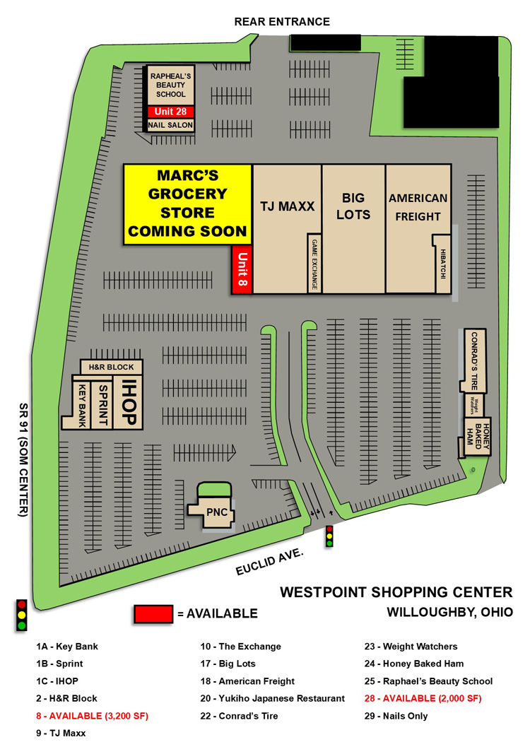 Retail Space Available - Willoughby, Ohio 44094